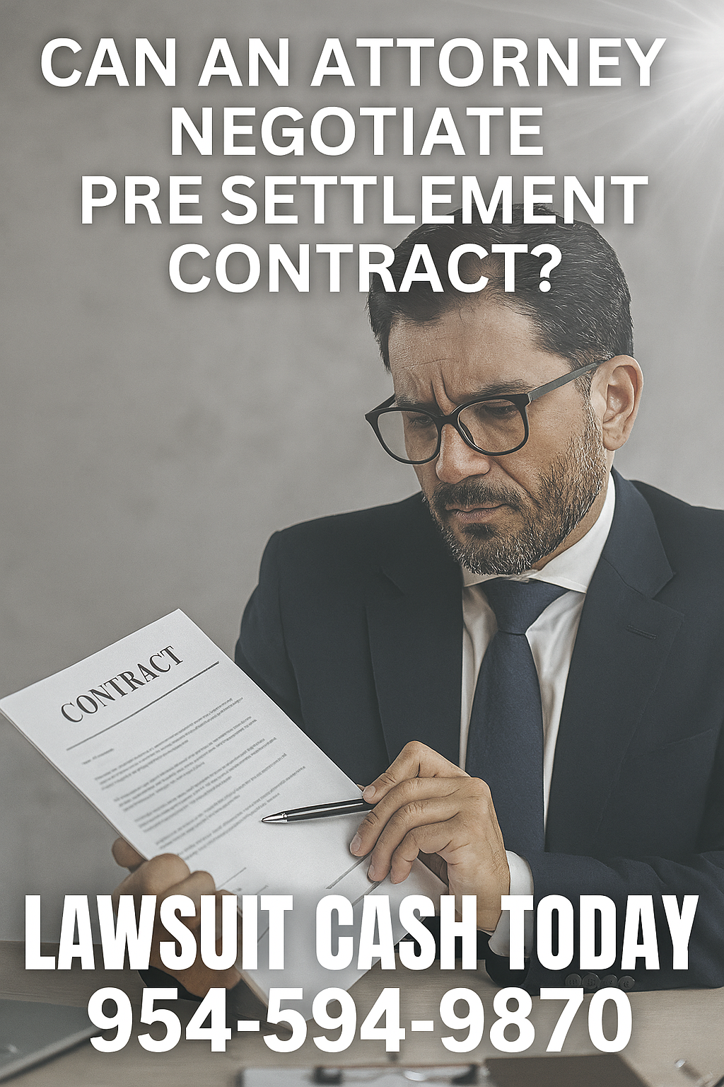 Can an Attorney Negotiate a Better Pre Settlement Contract